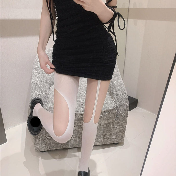 Cutout Irregular Stockings