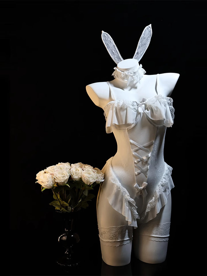 Sexy Bunny Lingerie Set – Cute Cosplay Bodysuit with Ears for Women