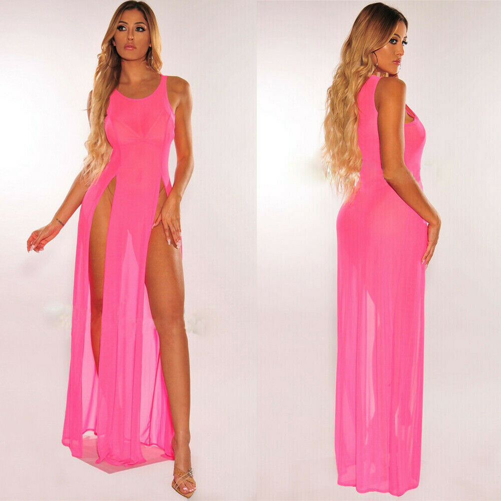Sheer Maxi Cover Up Dress