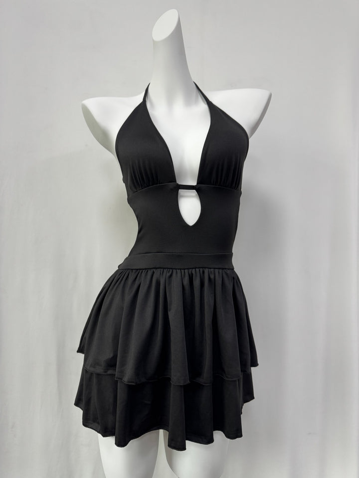 Tie Back Halter Summer Bodycon Dress