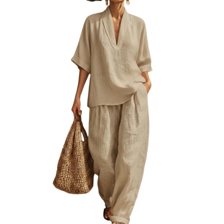 Linen Blend Lounge Set