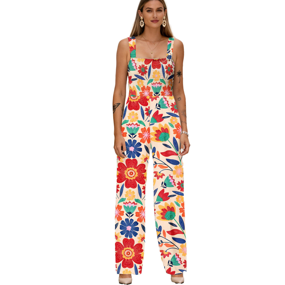 Floral Wide Leg Jumpsuit