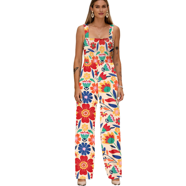 Floral Wide Leg Jumpsuit