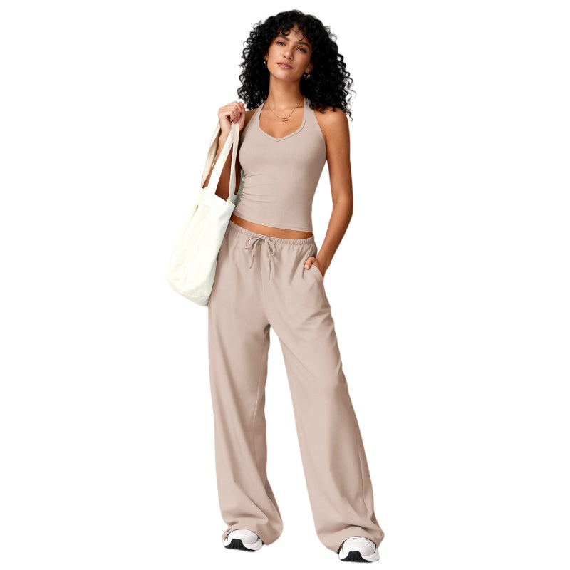 Casual Wide Leg Lounge Set