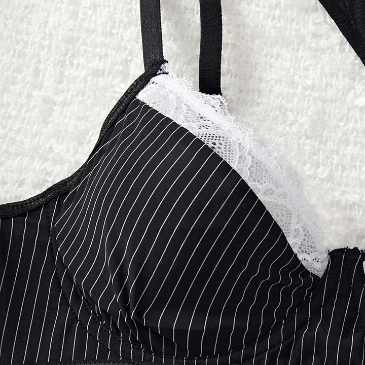 Women’s Striped Schoolgirl Costume Set