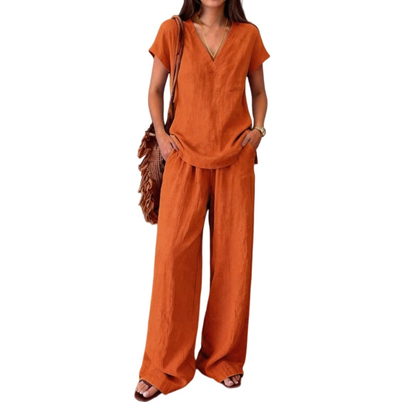 Linen Blend Lounge Set