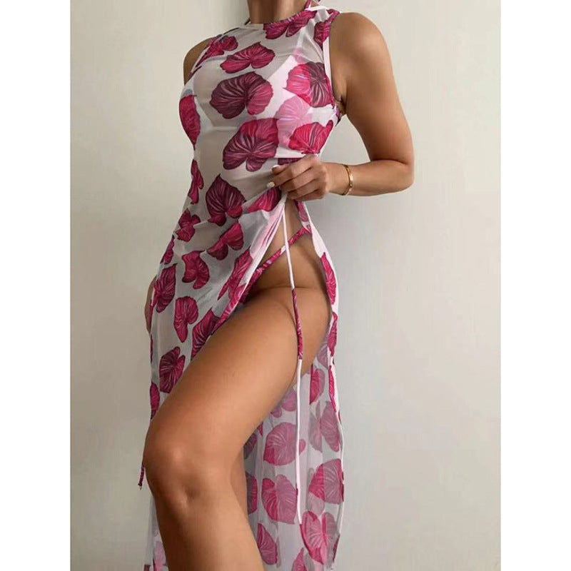 Floral Print Sexy Bikini Set Women