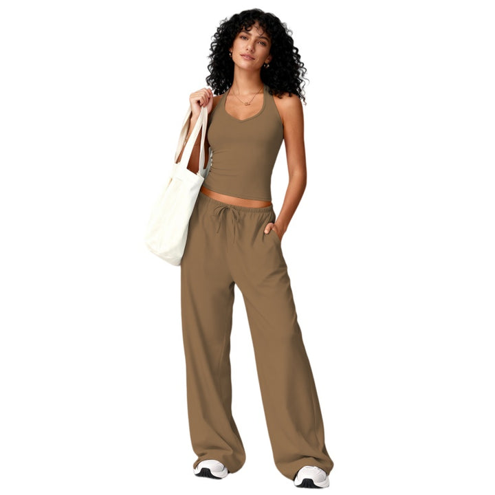 Casual Wide Leg Lounge Set