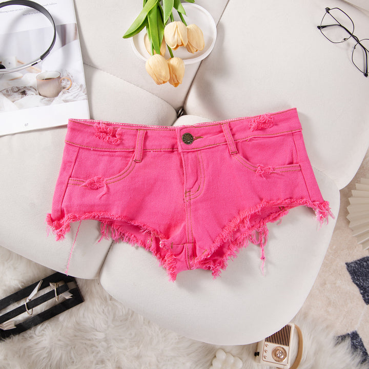 Casual Low Rise Denim Shorts