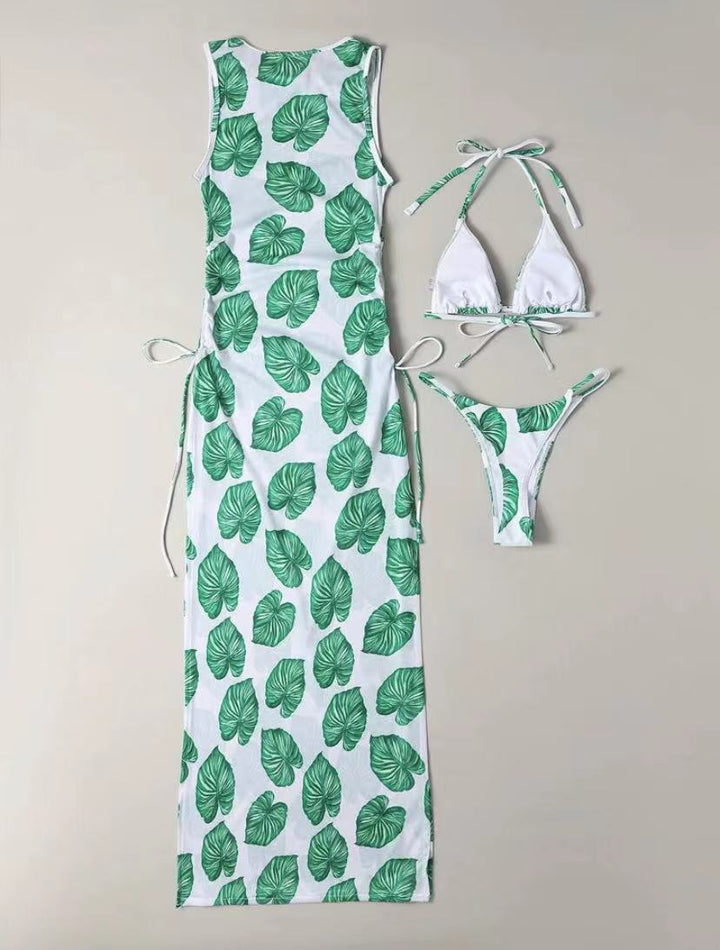 Floral Print Sexy Bikini Set Women