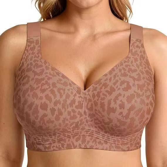 Wireless Seamless Bra – Full Support Soft Comfort Plus Size Bralette for Women