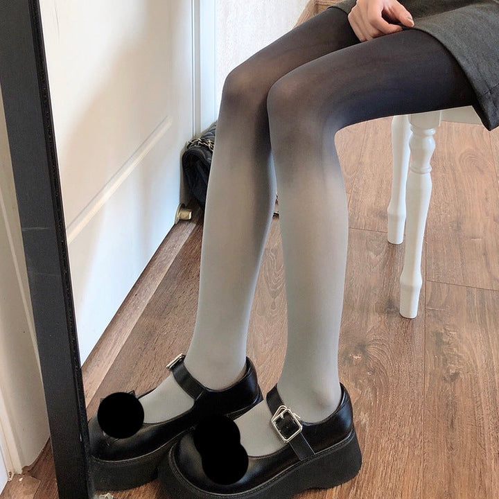 Velvet Gray Gradient Stockings