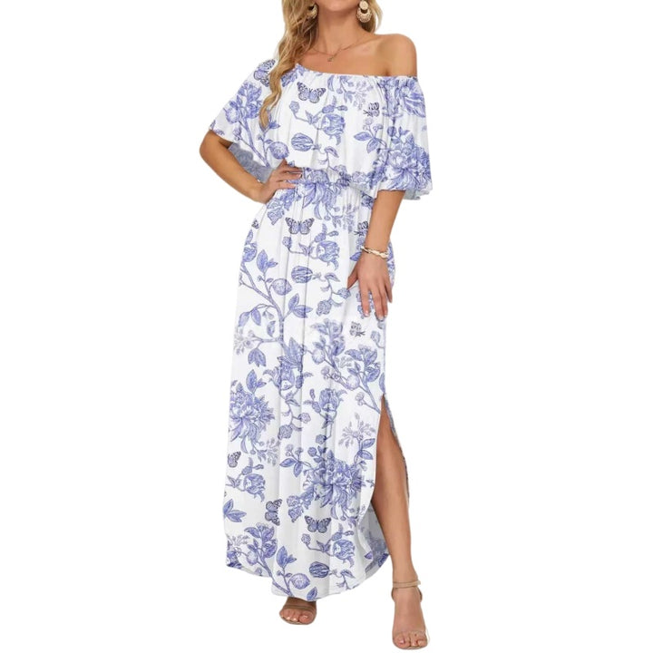 Floral Off Shoulder Maxi Dress