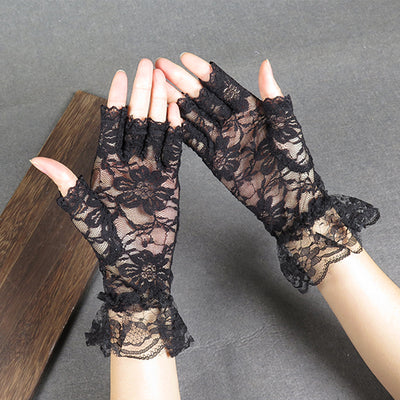 Half Finger Lace Gloves