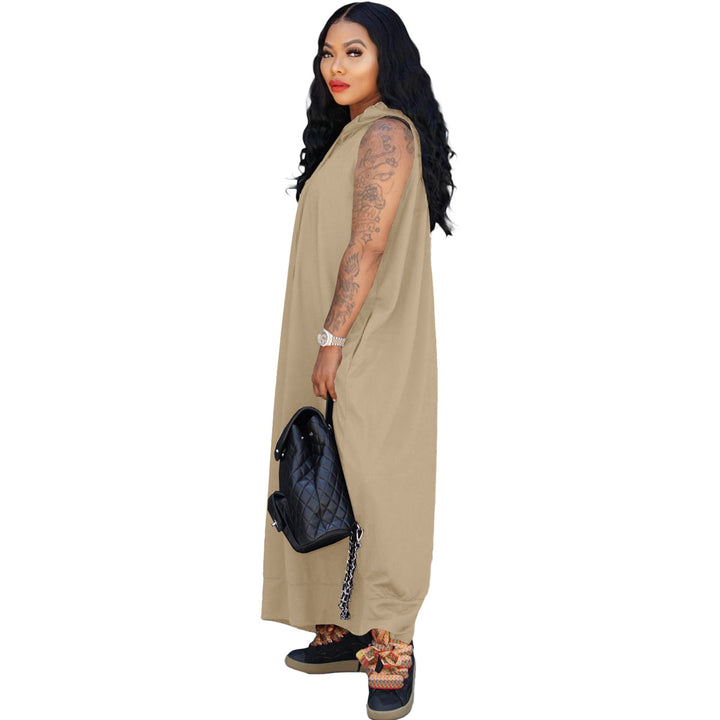 Oversized Hoodie Maxi Dress