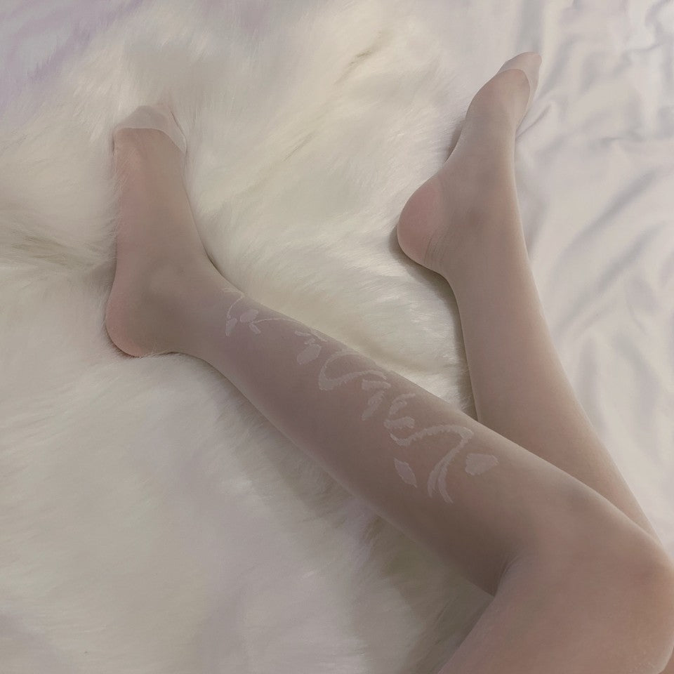 Embroidered Jacquard Stockings