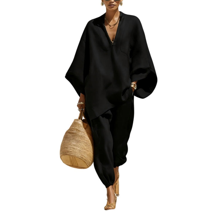 Linen Blend Relaxed Set