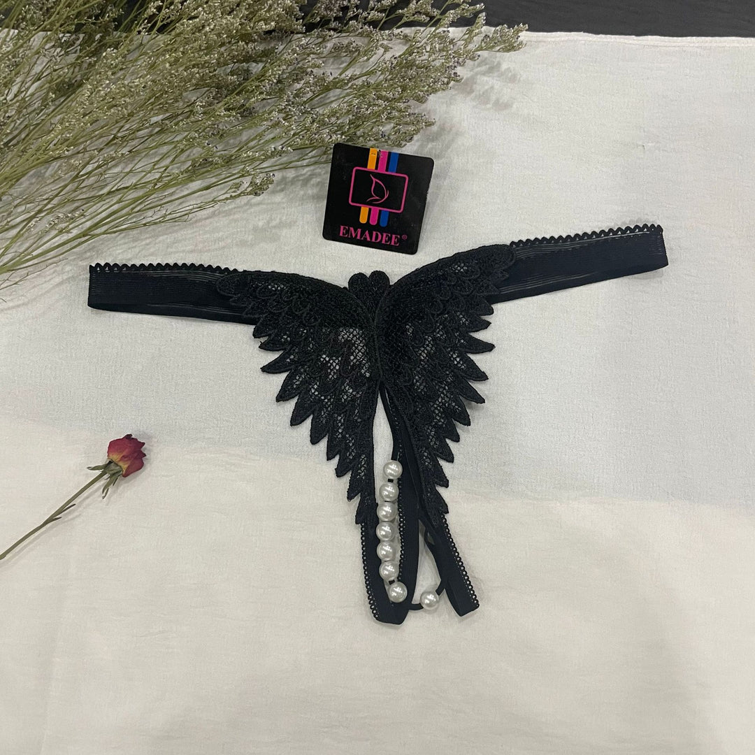 Women’s Pearl Heart Cutout Thong