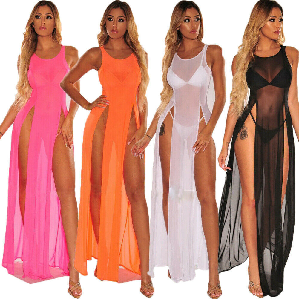 Sheer Maxi Cover Up Dress