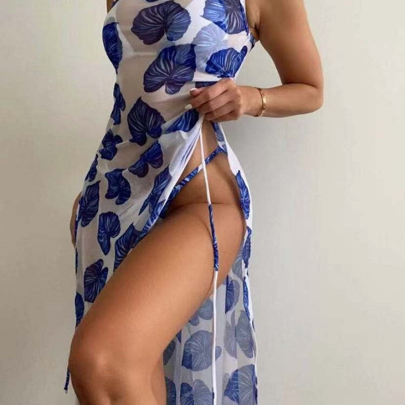 Floral Print Sexy Bikini Set Women