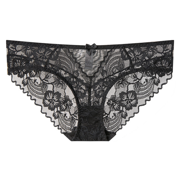 Women’s Lace Mid Rise Cotton Gusset Briefs