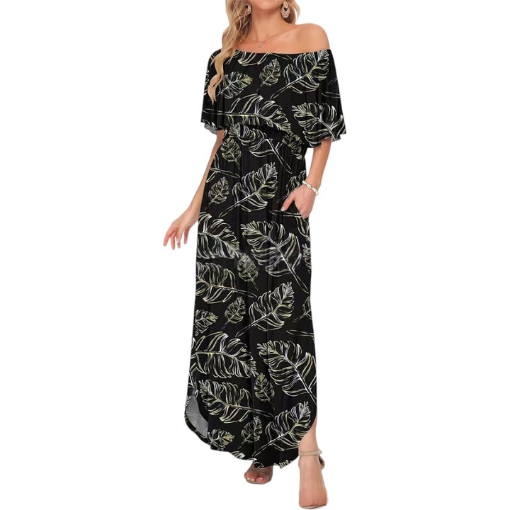 Floral Off Shoulder Maxi Dress