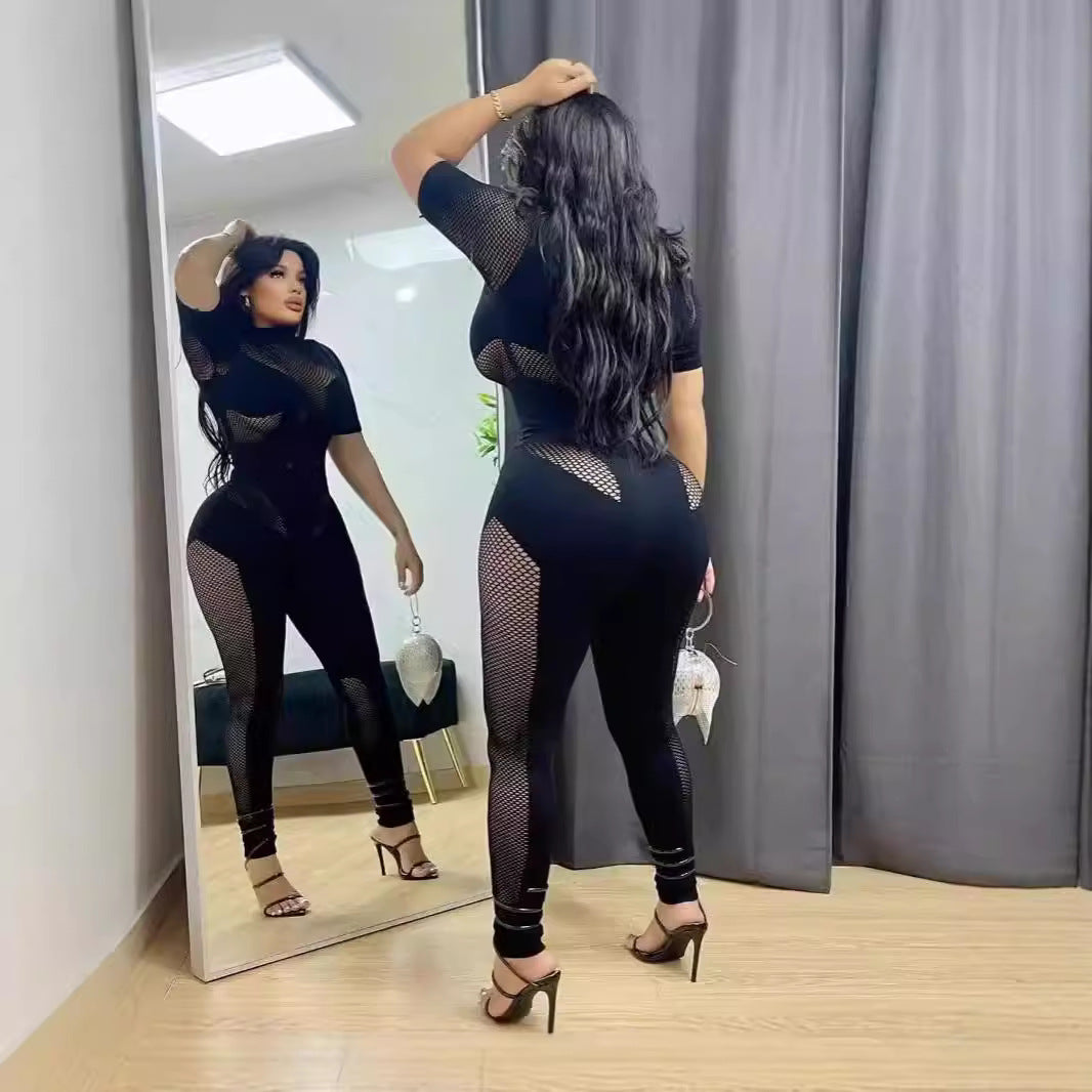 Bodycon Rib Knit Lounge Jumpsuit