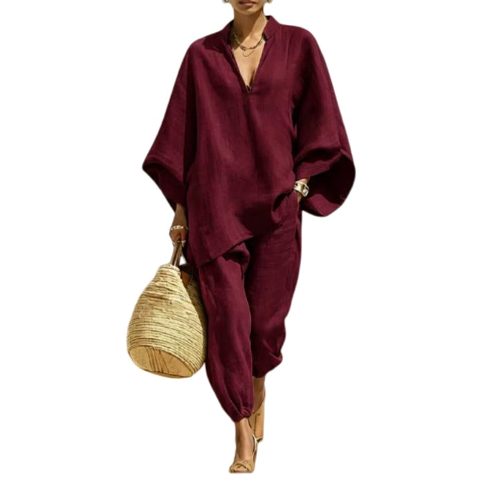 Linen Blend Relaxed Set