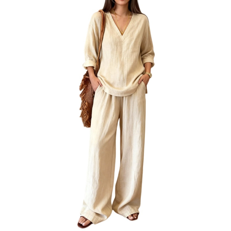 Linen Blend Lounge Set