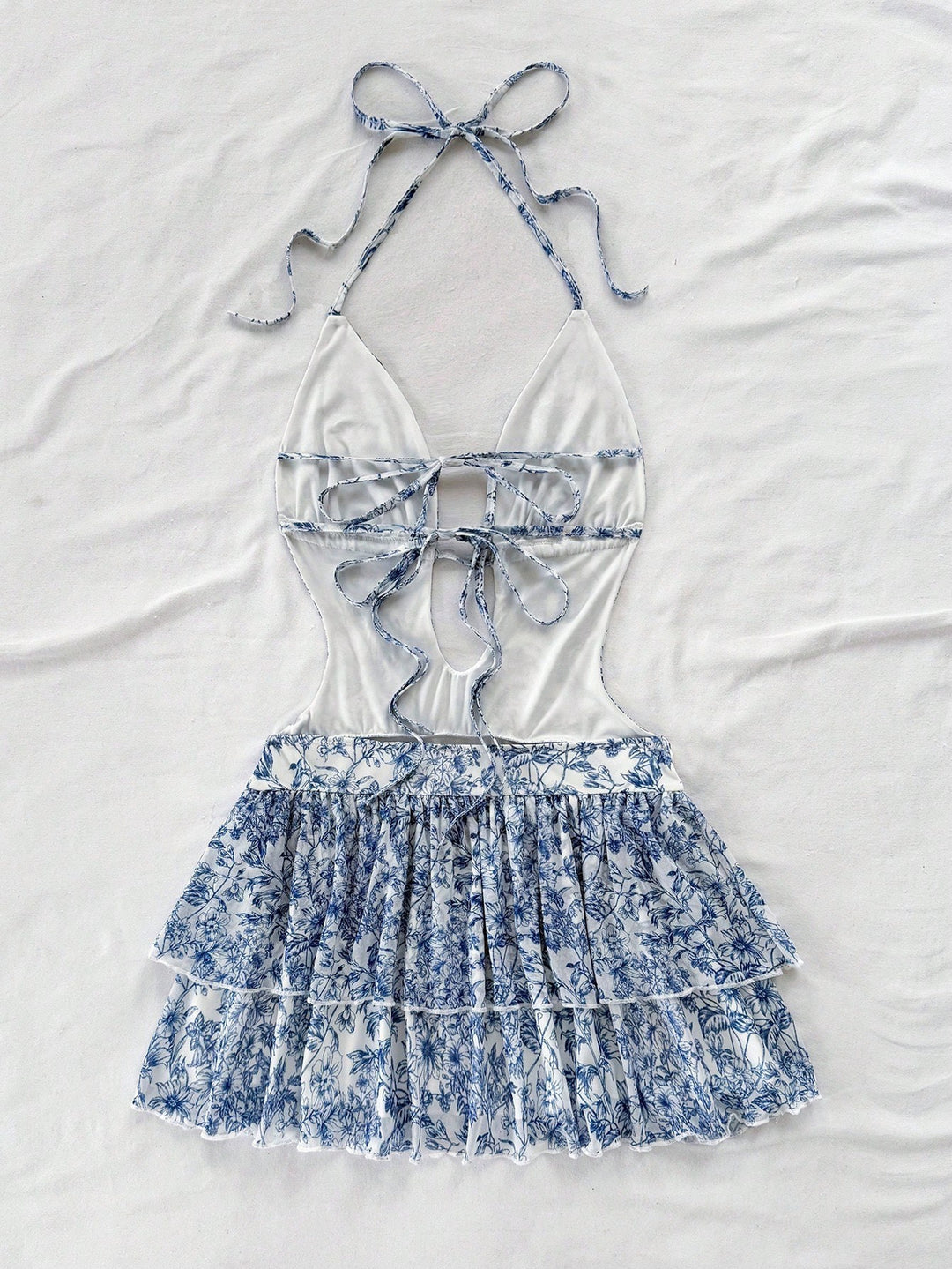 Tie Back Halter Summer Bodycon Dress