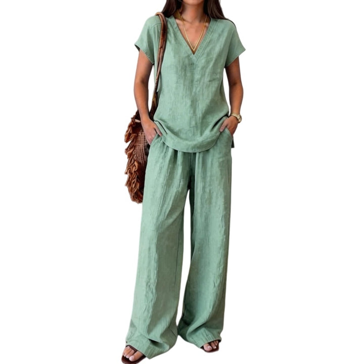 Linen Blend Lounge Set