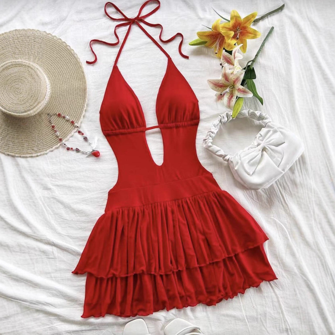 Tie Back Halter Summer Bodycon Dress