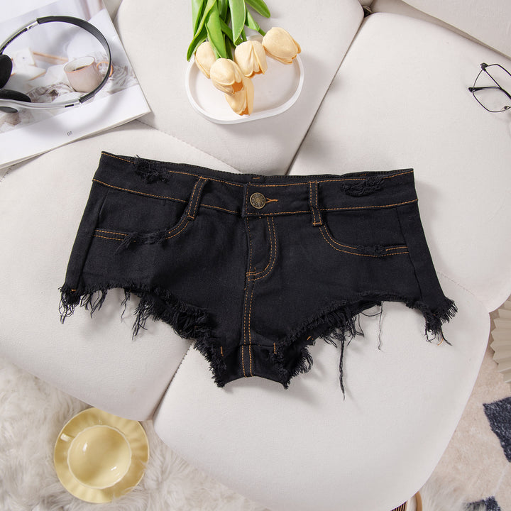 Casual Low Rise Denim Shorts