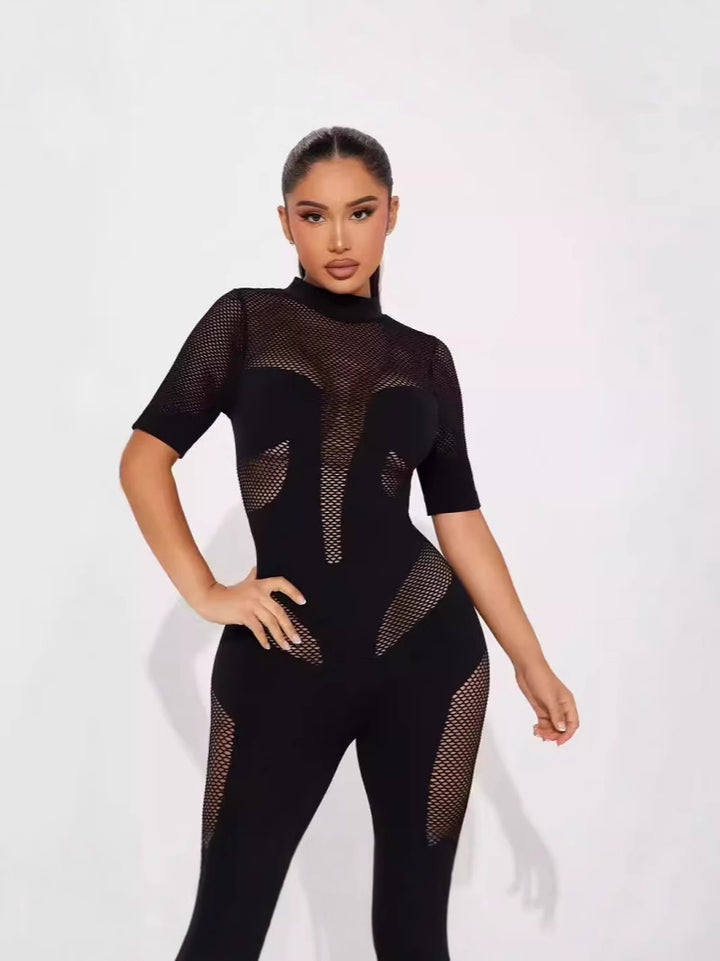 Bodycon Rib Knit Lounge Jumpsuit