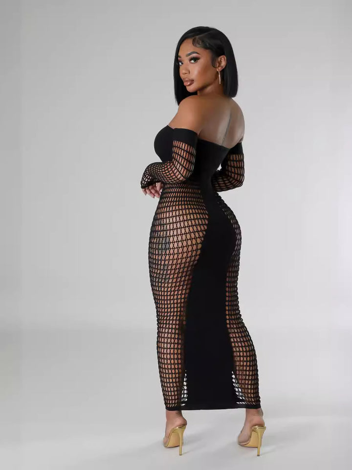 Slim Fit Loungewear Dress – Stretch Knit Bodycon Style