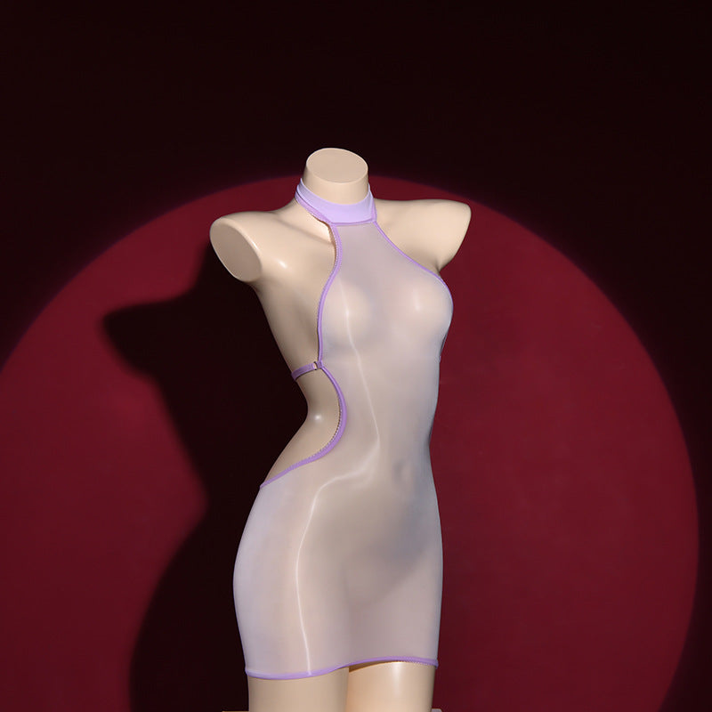 Tight thin wrap-around skirt
