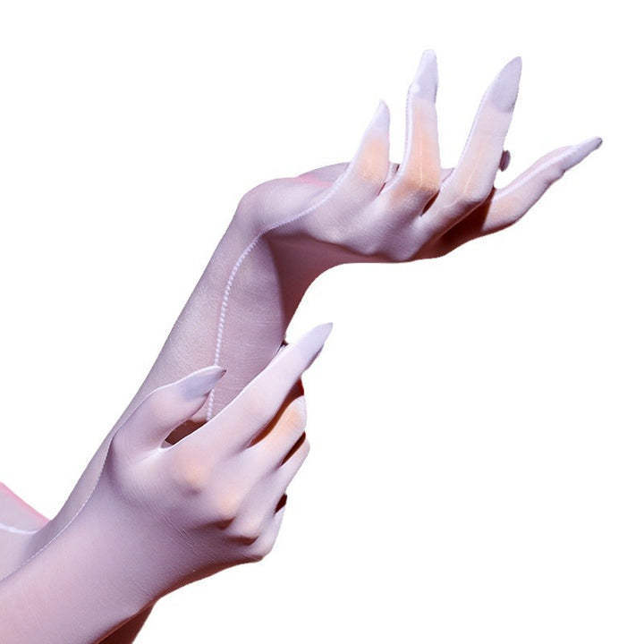 Sheer Mesh Long Gloves
