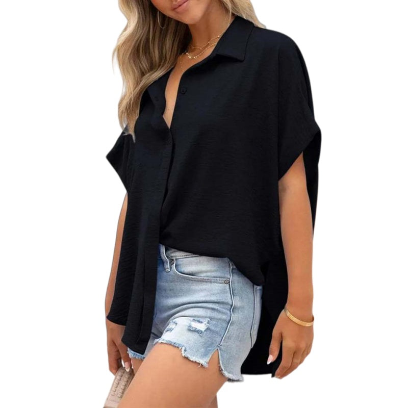 Relaxed Button Up Blouse