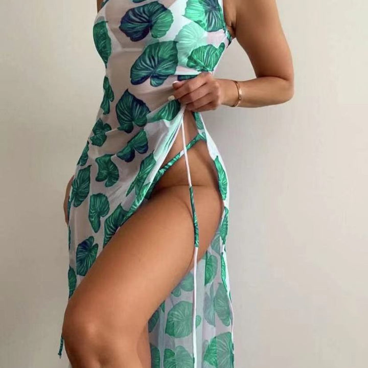 Floral Print Sexy Bikini Set Women