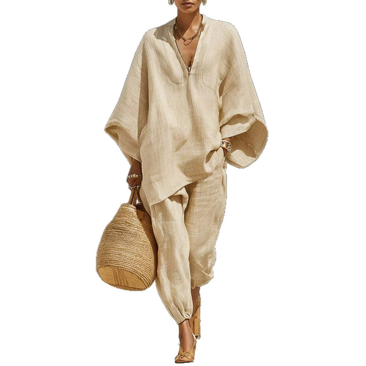 Linen Blend Relaxed Set