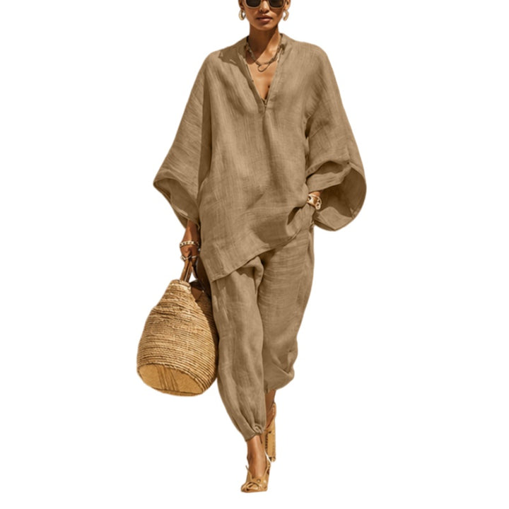 Linen Blend Relaxed Set