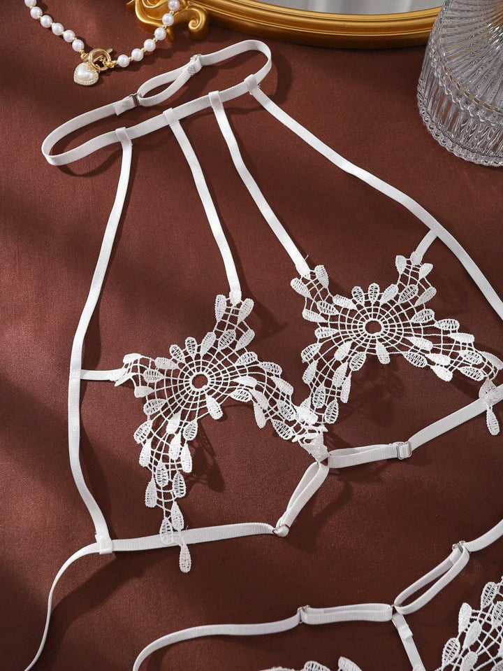 Bow Detail Lingerie Set – Cute Lace Two-Piece Set for Women