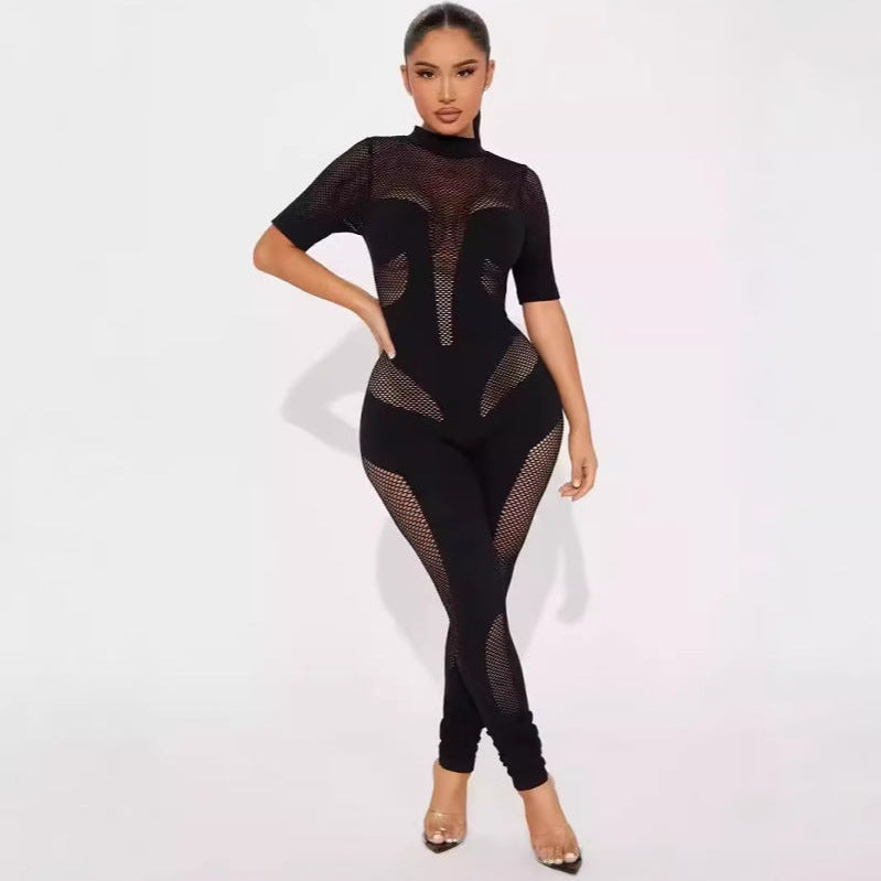 Bodycon Rib Knit Lounge Jumpsuit