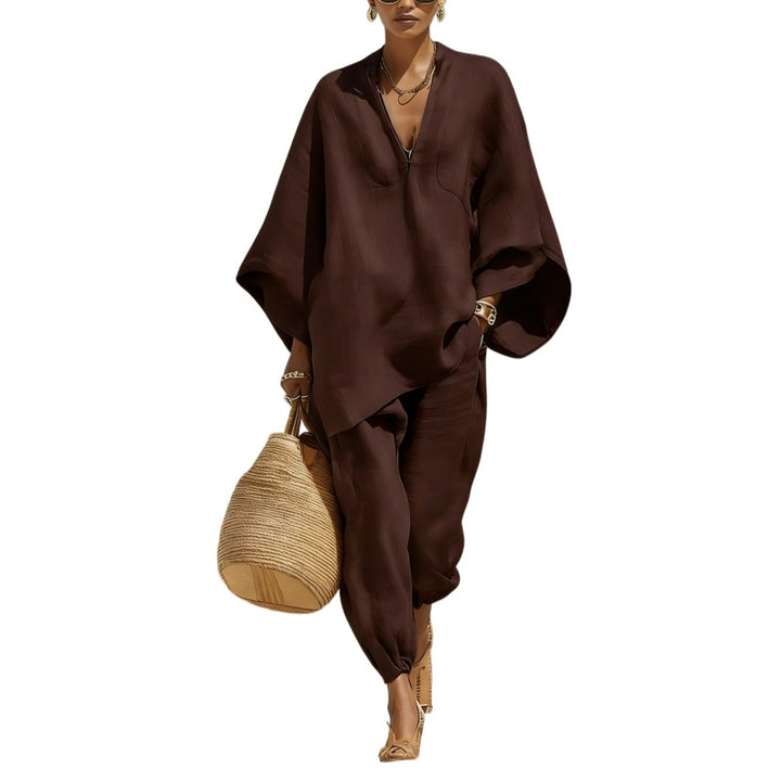 Linen Blend Relaxed Set