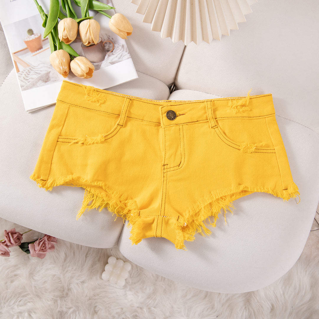 Casual Low Rise Denim Shorts