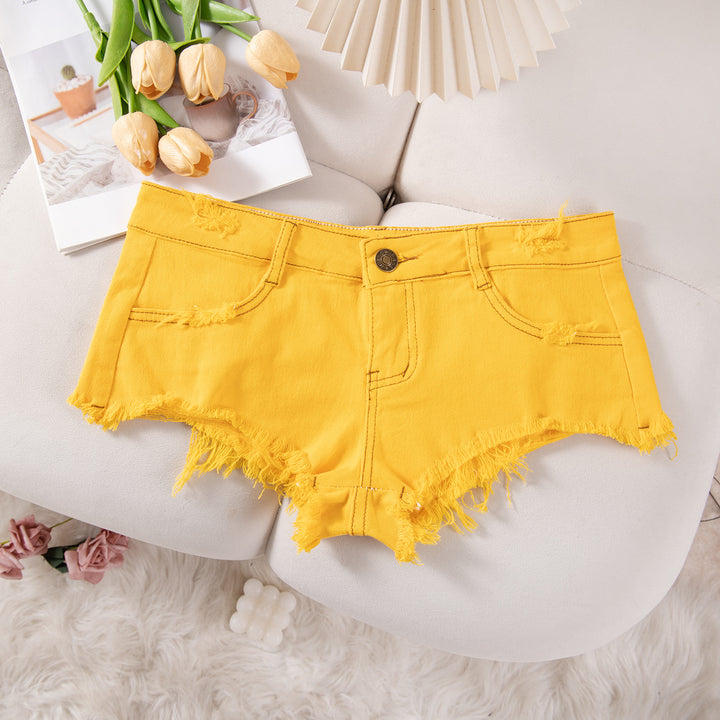 Casual Low Rise Denim Shorts