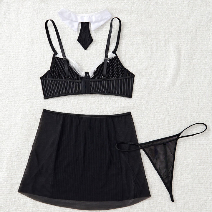 Women’s Striped Schoolgirl Costume Set