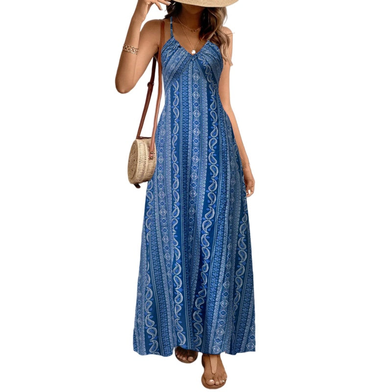 Boho Print Maxi Dress