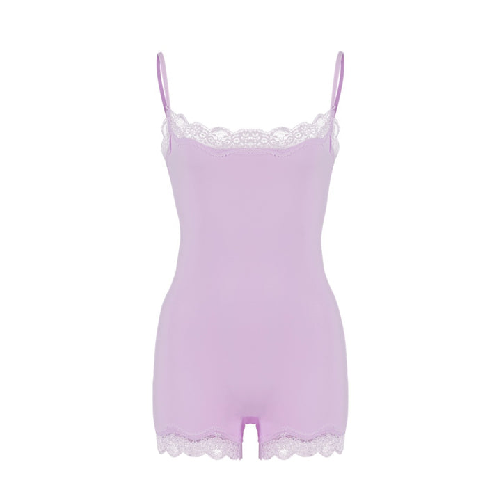 Lace Trim Sculpting Bodysuit – Premium Slim Fit Cami Shapewear for Women