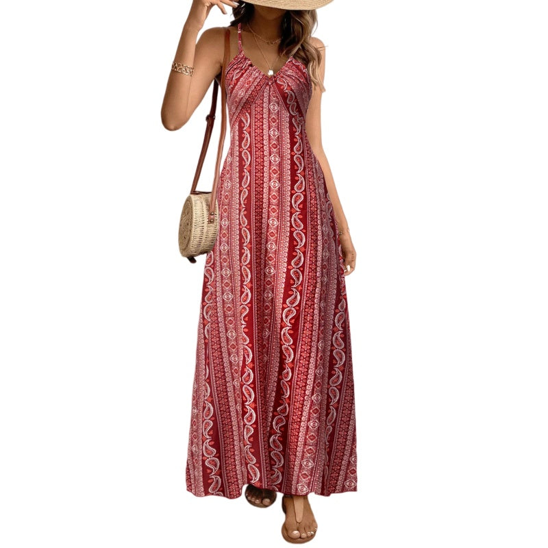 Boho Print Maxi Dress